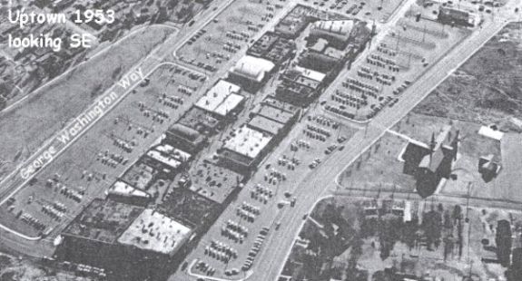 Uptown Richland in 1953