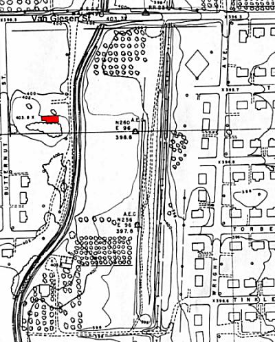 The Castle Club August, 1949, map