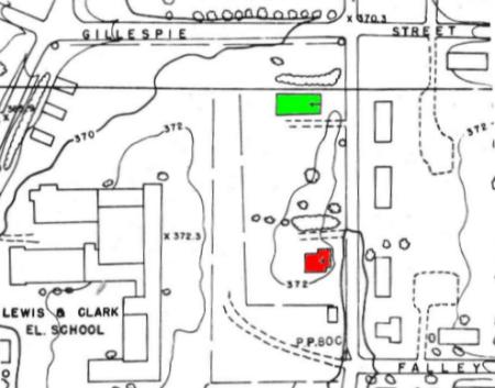 Map - location of 2 churches